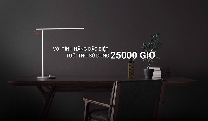 Đèn bàn xiaomi Mi LED Desk Lamp 1S MUE4105GL tuổi thọ sử dụng 25000 giờ