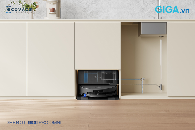 Đột phá công nghệ cấp-xả nước tự động với Ecovacs DEEBOT T90 PRO OMNI Auto Water 