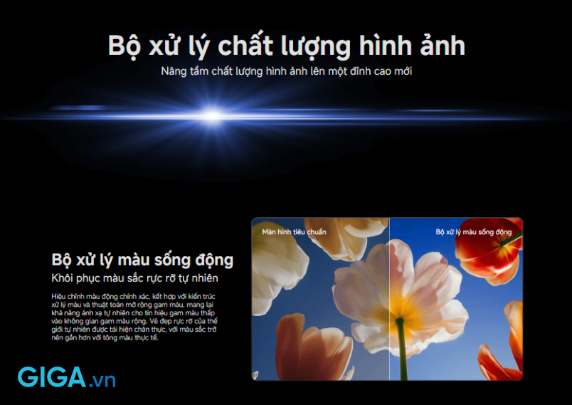 TV S Mini LED 75 inch 2026 có độ phân giải 4K 3840 × 2160