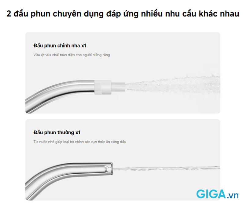 Máy tăm nước Xiaomi Water Flosser 2 có phù hợp cho người niềng răng?