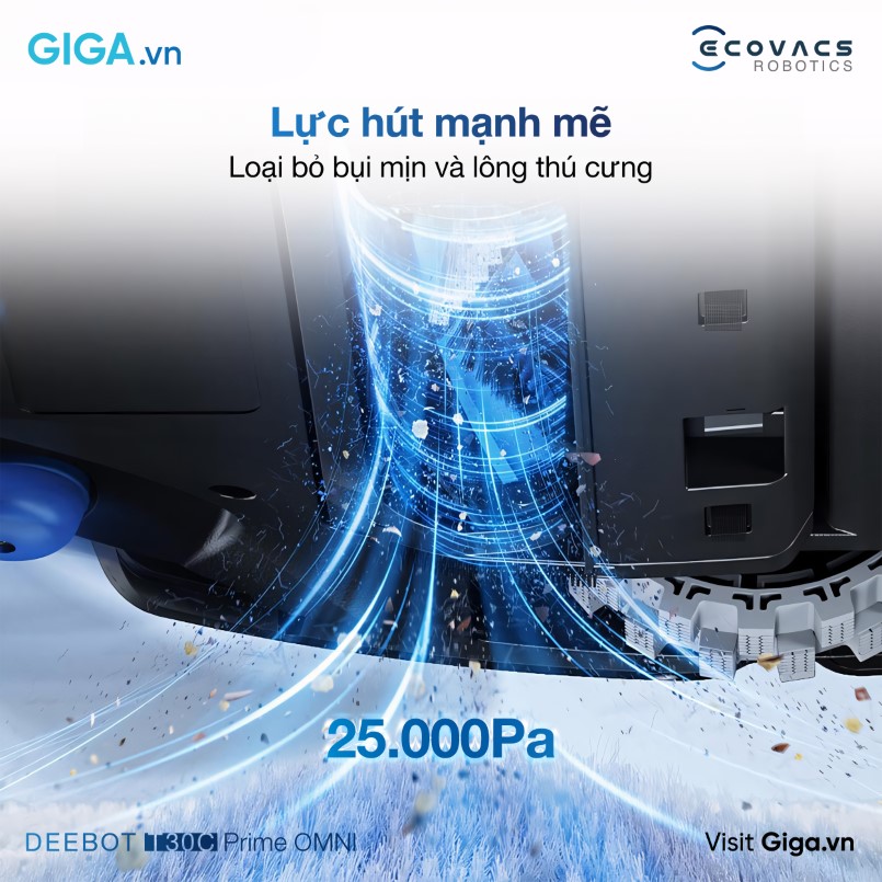 Robot hút bụi lau nhà Ecovacs Deebot T30C Prime Omni