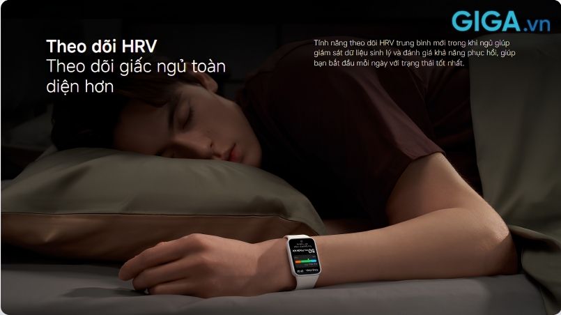 Smart Band 10 Pro mang đến giải pháp giám sát giấc ngủ toàn diện nhờ tích hợp tính năng theo dõi chỉ số HRV