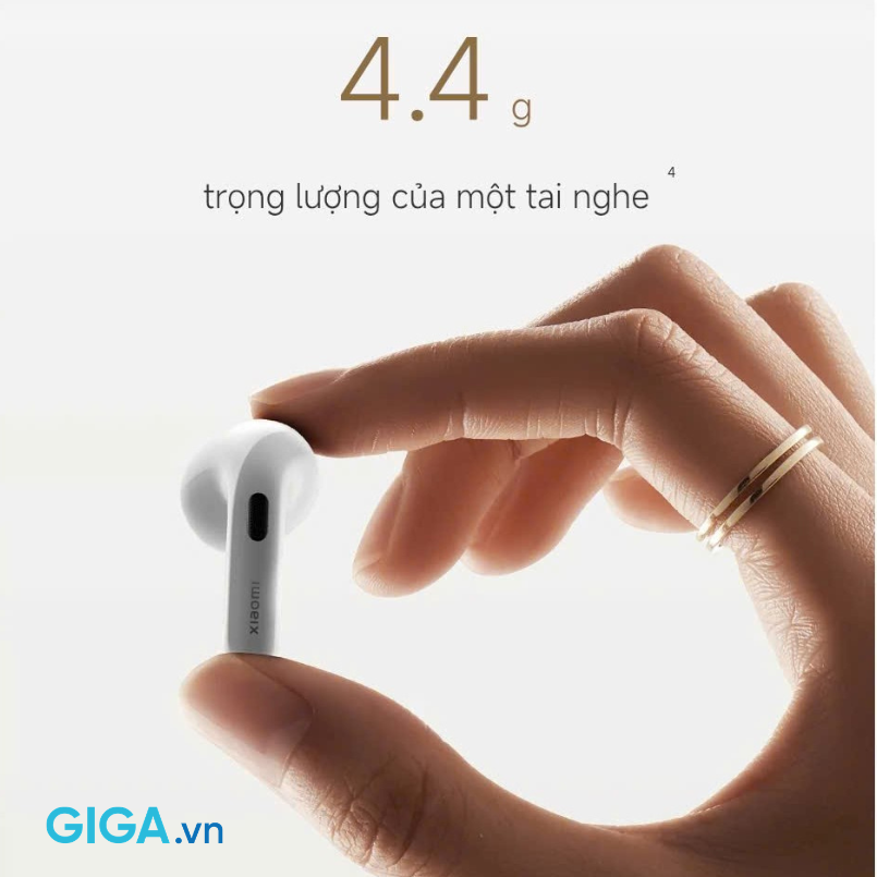 Tai nghe Xiaomi Buds 6 sở hữu thiết kế công thái học, thoải mái đeo cả ngày