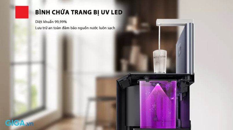 Máy lọc nước RO Toshiba TWP-W2399SVN(M) được trang bị đèn UV LED