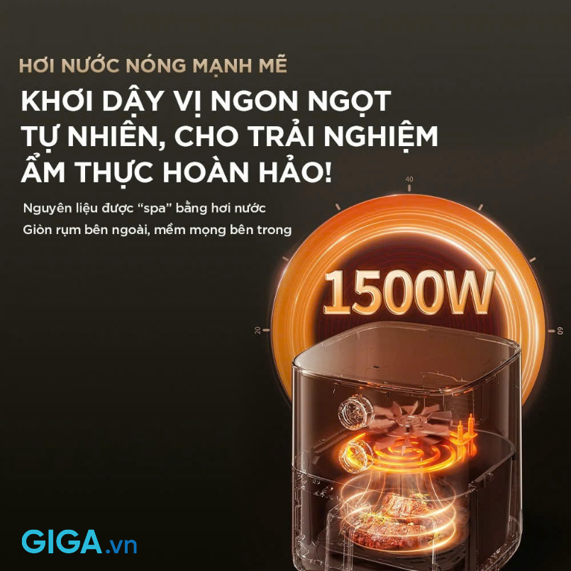 Bear AF-5H15I52 gia nhiệt nhanh chóng nhờ công suất 150W