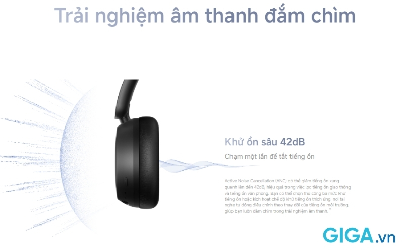Tai nghe Redmi Headphone Neo khử ồn chủ động ANC lên đến 42dB, đắm chìm trong âm thanh