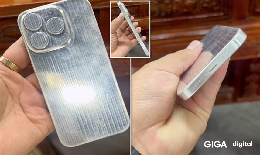 Hình ảnh ốp lưng bị rò rỉ được cho là của iPhone 15 Pro Max với cụm ...